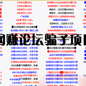 網(wǎng)賺論壇的項目是真的嗎？推薦2016年真實的網(wǎng)賺項目